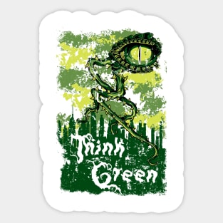 Think Green Sticker